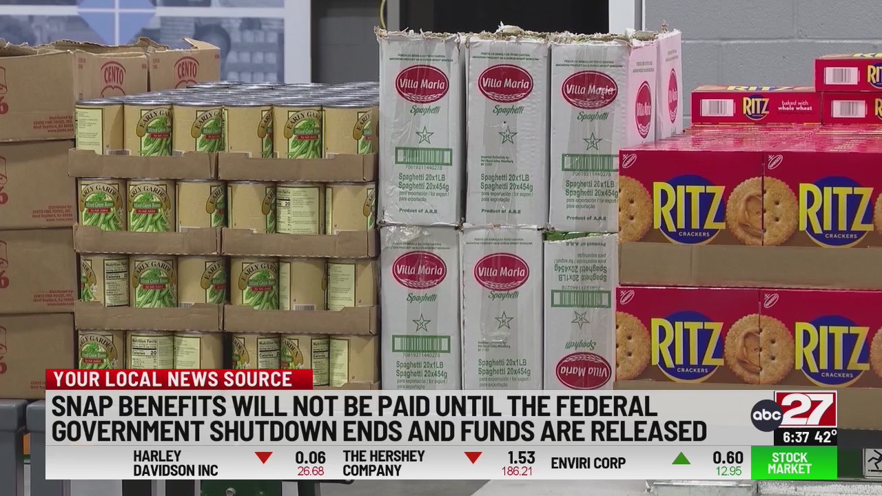 SNAP benefits will not be paid until shutdown ends
