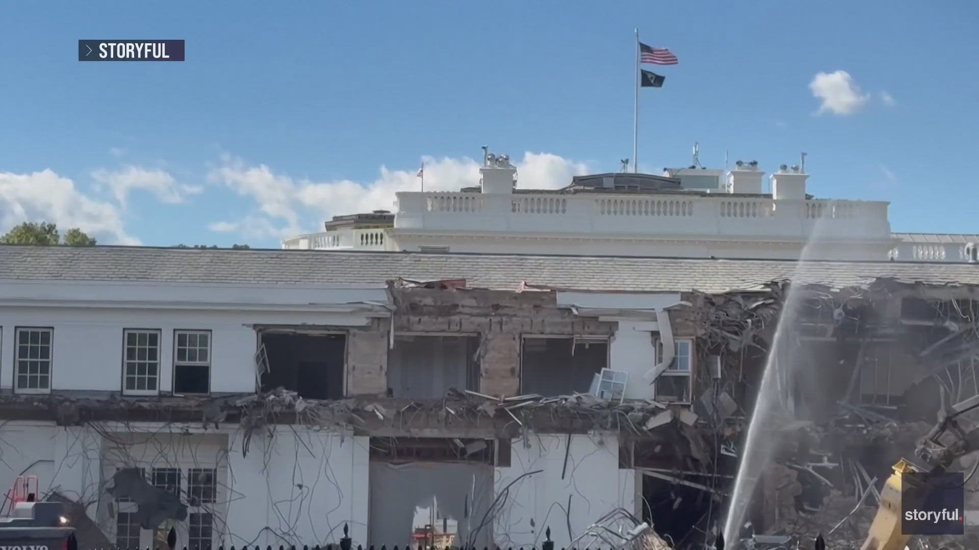 Trump tears down historic White House East Wing for $250M ballroom