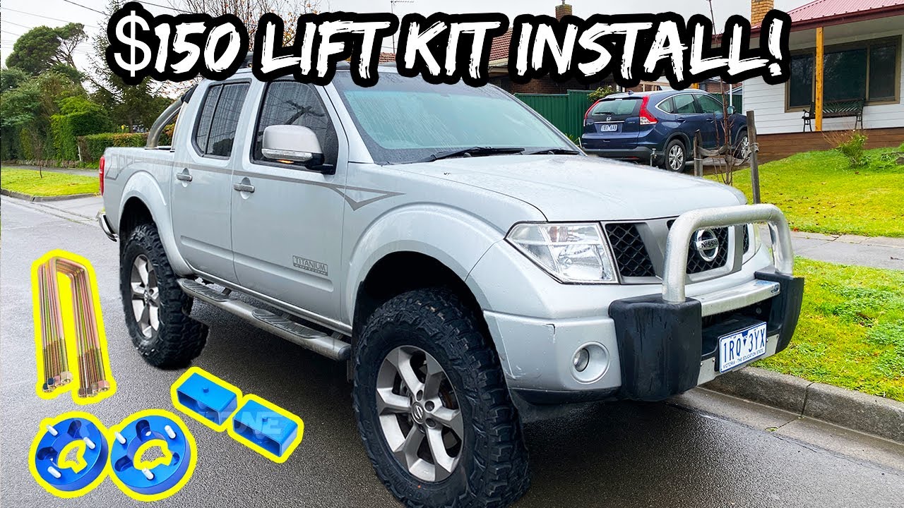 D40 Navara lift kit installation and mud tyre upgrade