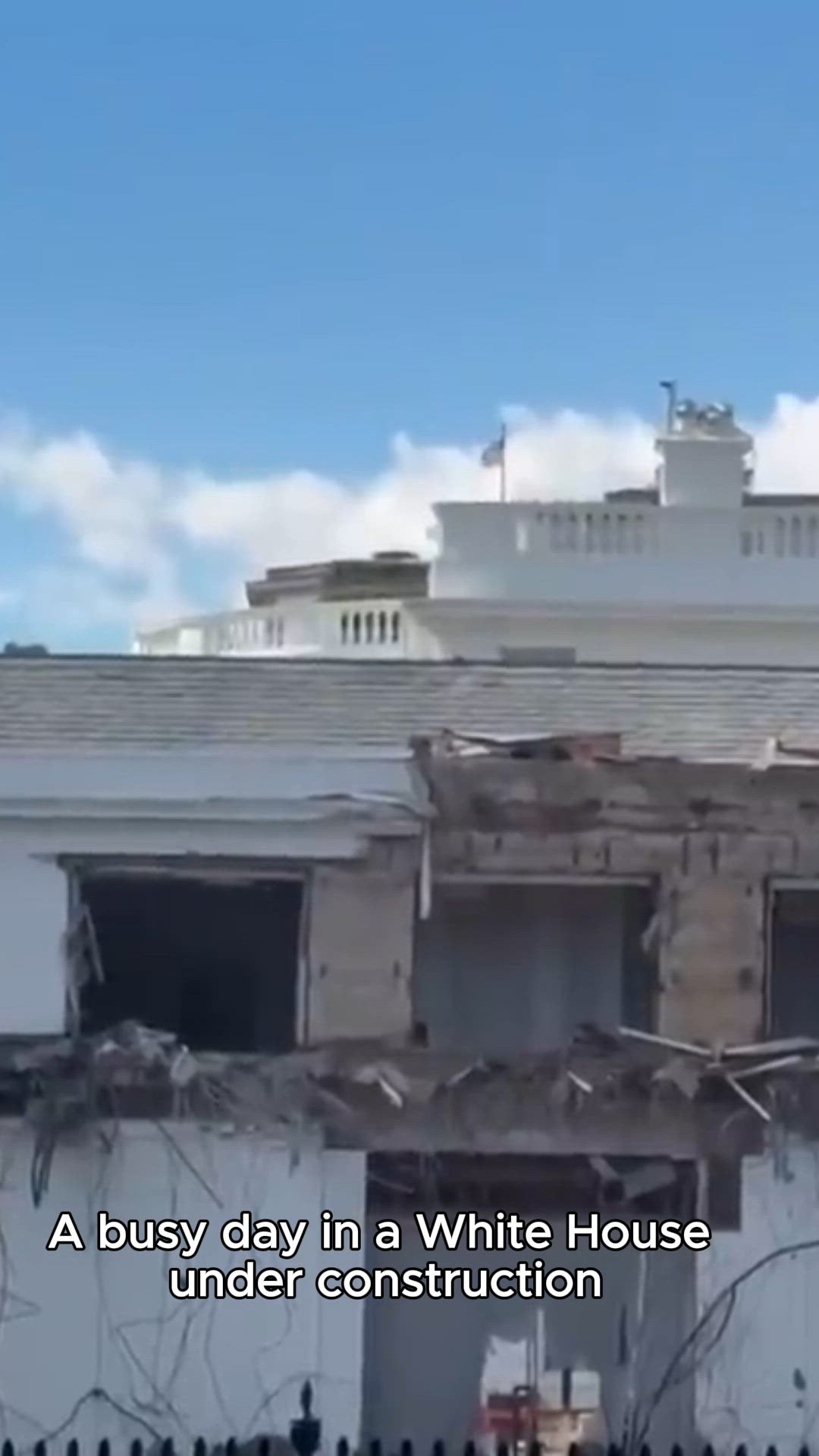 The White House starts demolishing part of the East Wing to build Trump ...