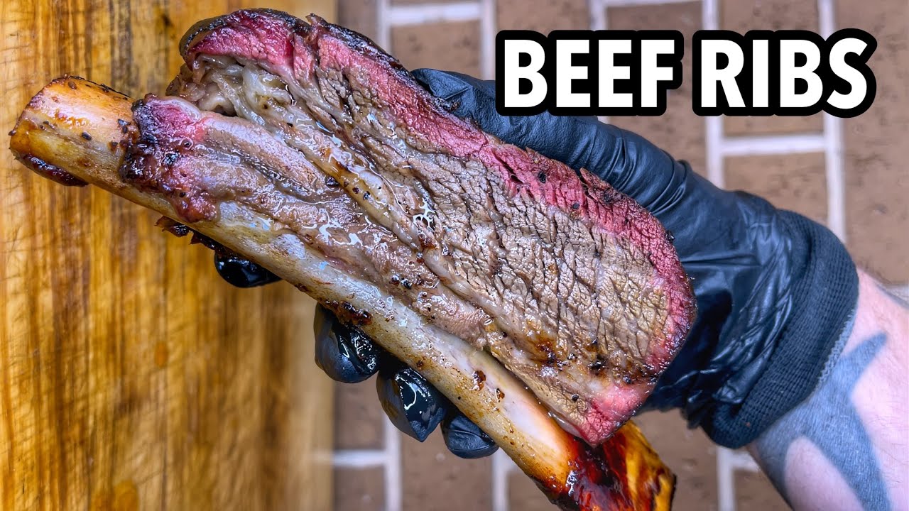 How to make smoked beef ribs in a charcoal BBQ
