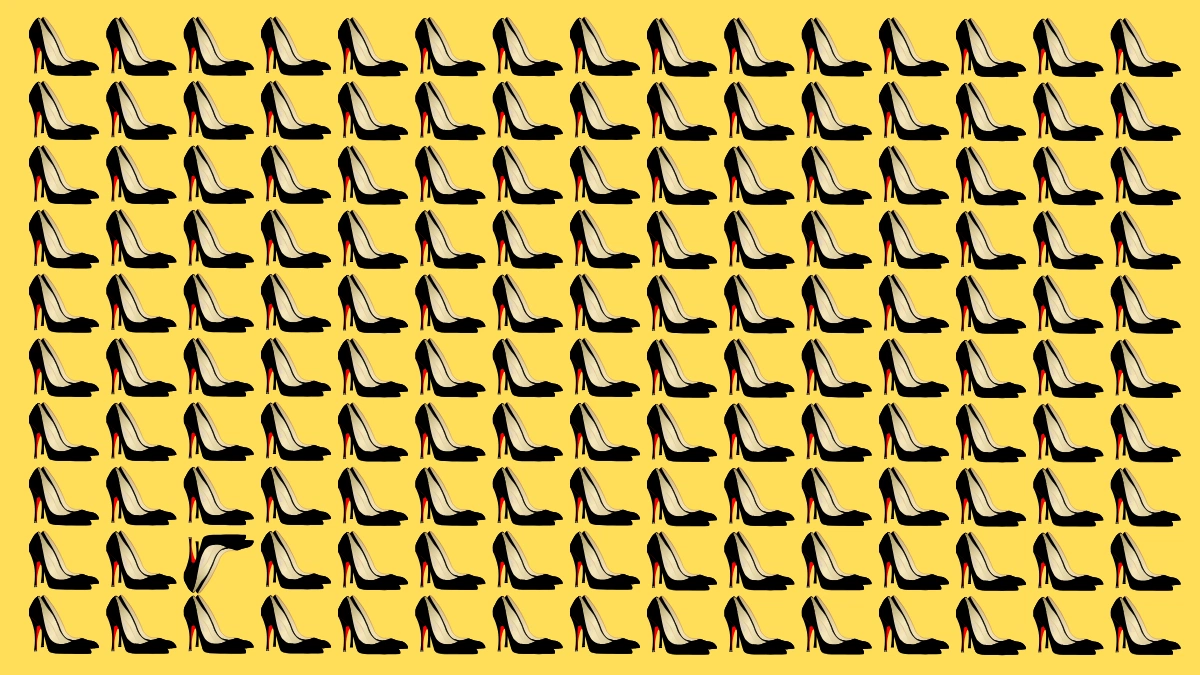Only People With 20/20 Vision Can Find the Odd Pair of Heels in 5 Seconds!