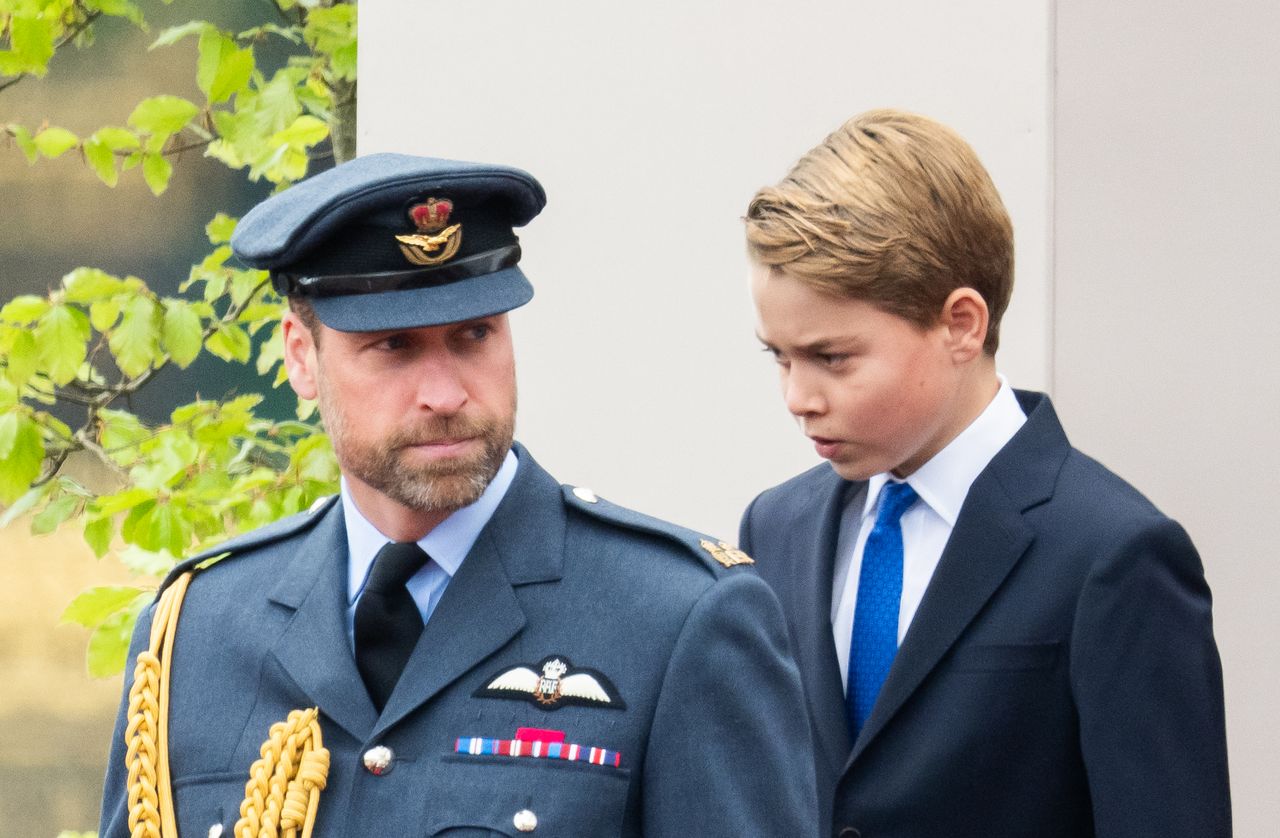 Getty Prince William and Prince George on May 5, 2025