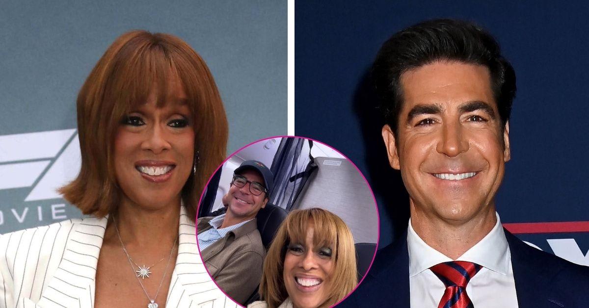 Gayle King Is All Smiles Alongside Fox News Star Jesse Watters on