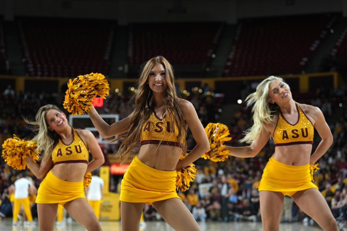 Superb photos of ASU college cheerleaders
