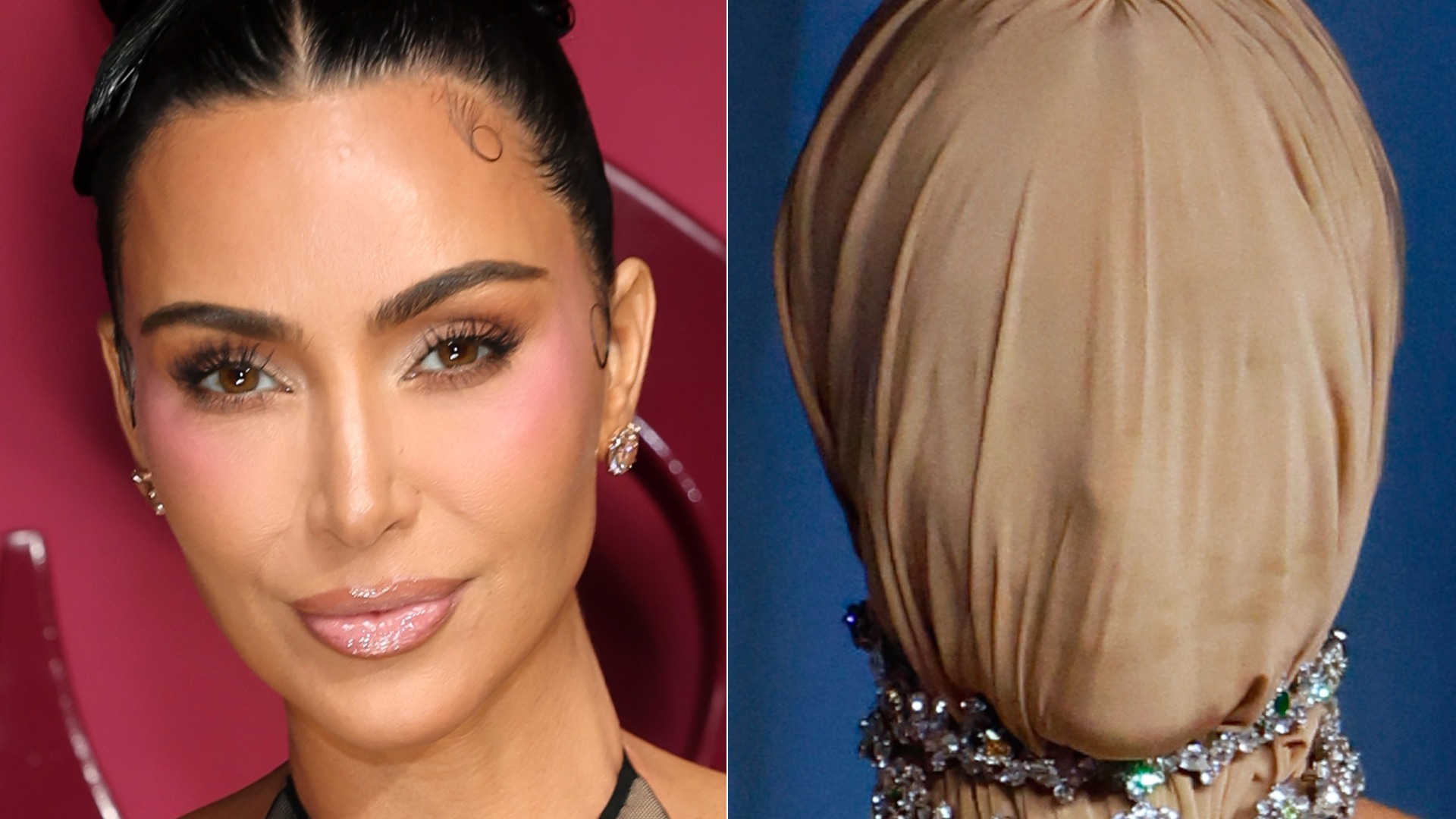 Kim Kardashian Rocks Strange Face-Obscuring Mask To Gala | Watch