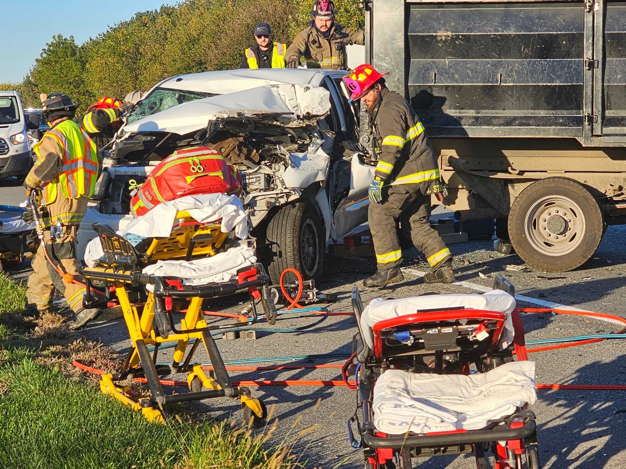 At least 2 hospitalized after serious wreck involving dump truck on ...