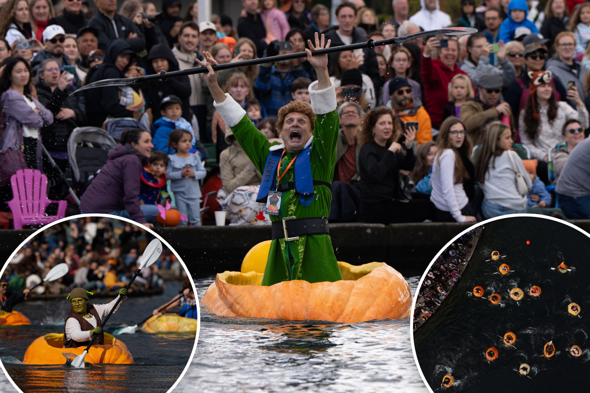 Humongous pumpkin ‘boat’ race features costumes, captains and a world ...
