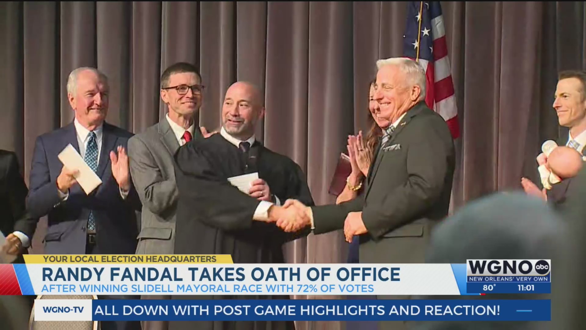 Randy Fandal takes Oath of Office as Mayor of Slidell