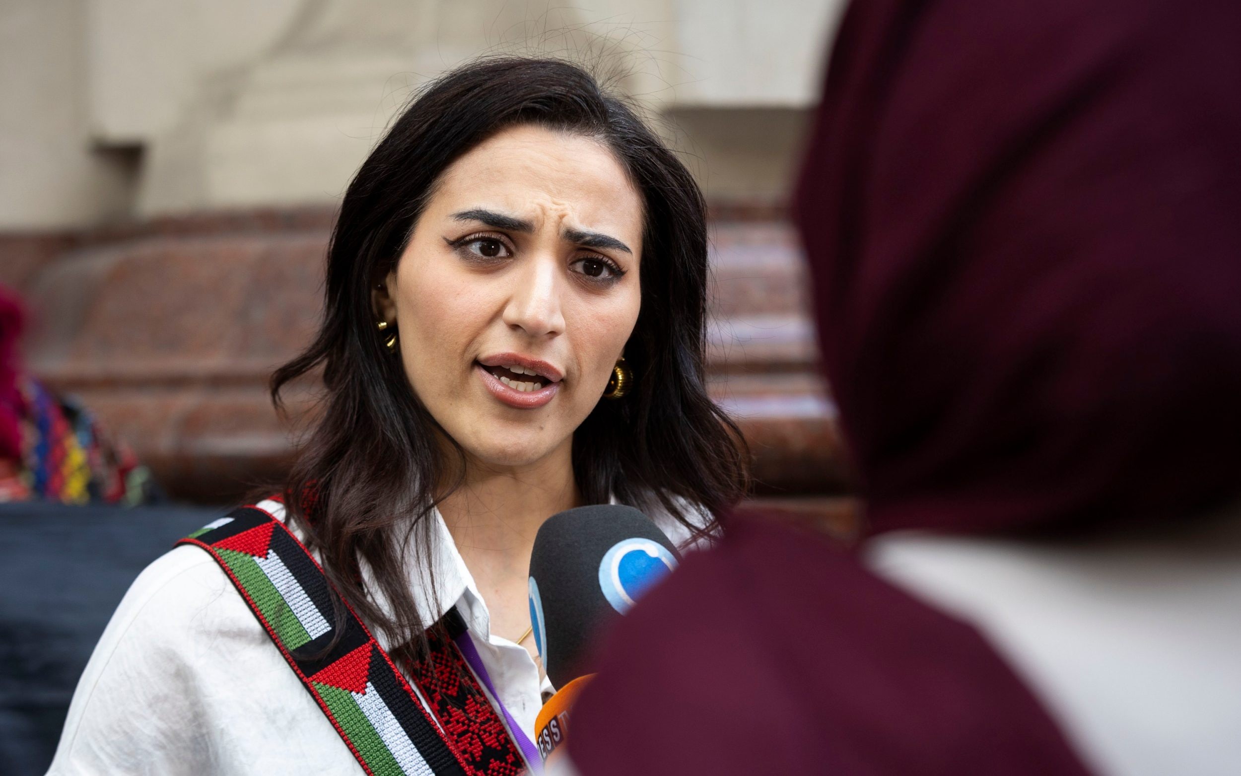 Dr Rahmeh Aladwan was arrested on suspicion of inciting racial hatred and sending malicious communications - Jake Lindley for The Telegraph