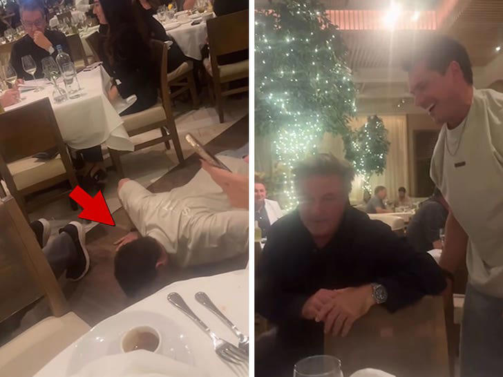 Alec Baldwin, 'DWTS' Gleb Savchenko Face Off in PushUp Contest in