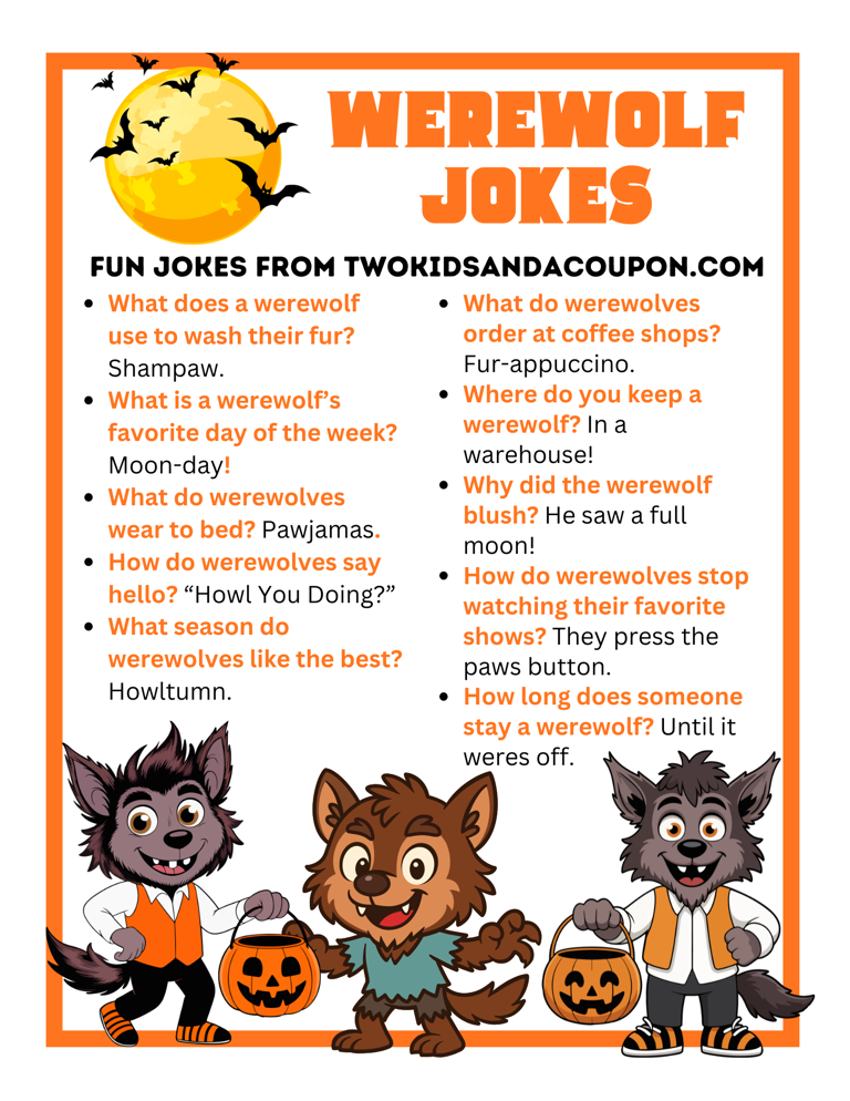 You'll be howling with laughter at our 20 best werewolf jokes