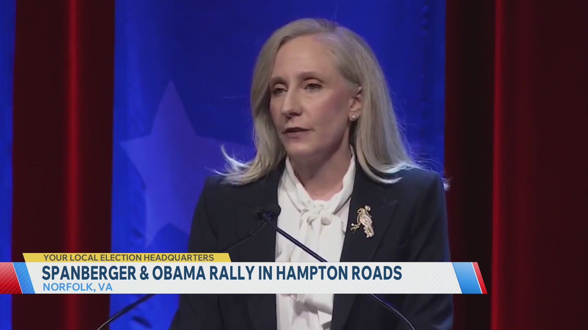 Spanberger, Obama rally in Hampton Roads