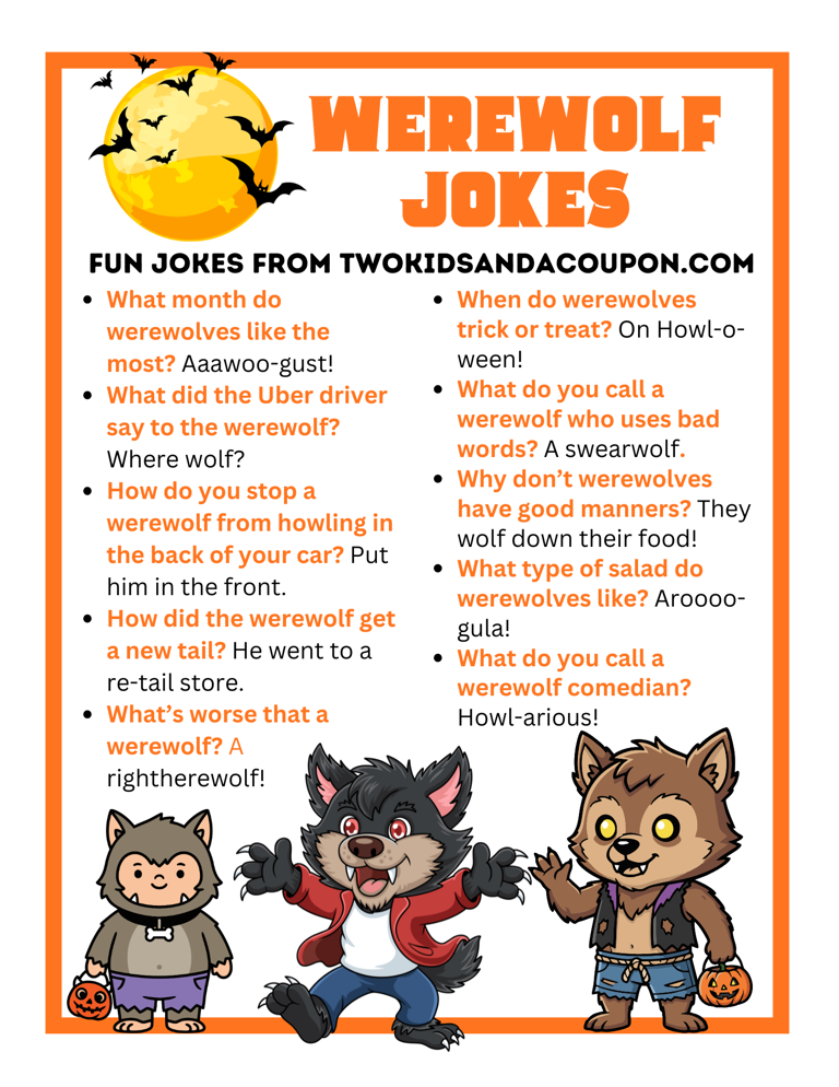 You'll be howling with laughter at our 20 best werewolf jokes