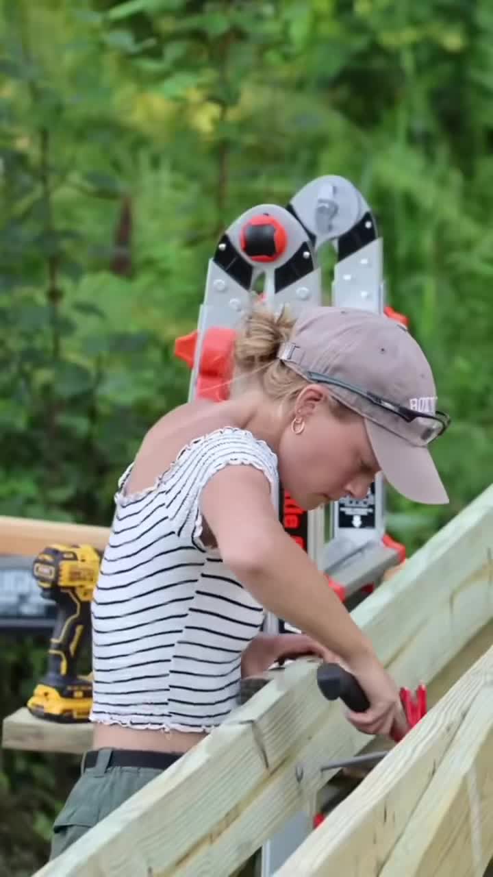 Trying to build a 32-foot bridge across my creek