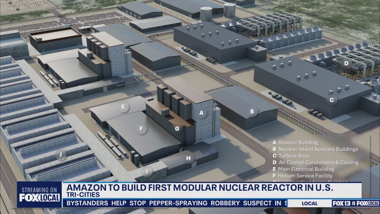 Amazon to build first modular nuclear reactor in U.S.