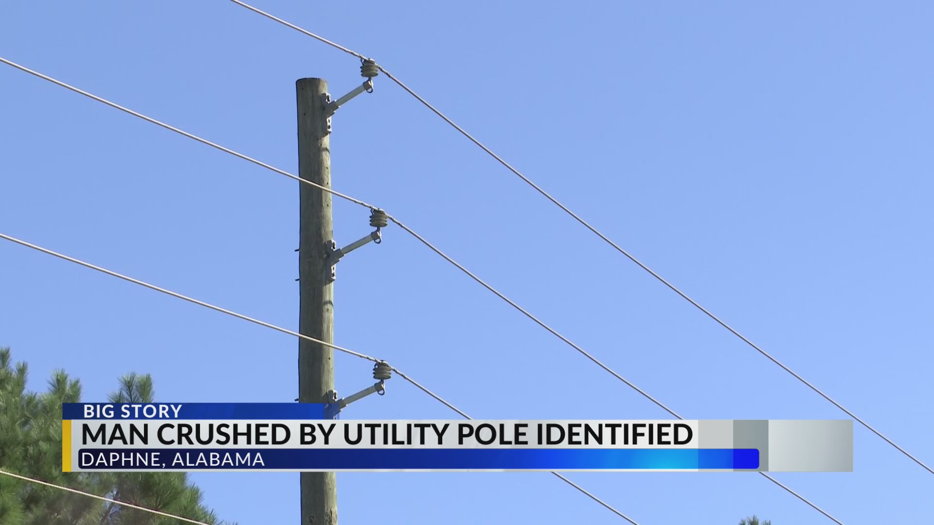 Daphne man killed by falling power pole
