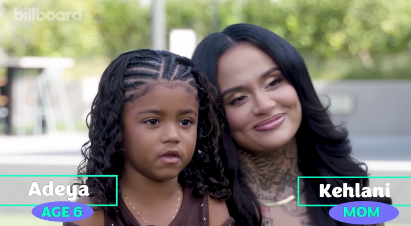 Fans melt as Kehlani’s daughter Adeya interviews her mom about music ...