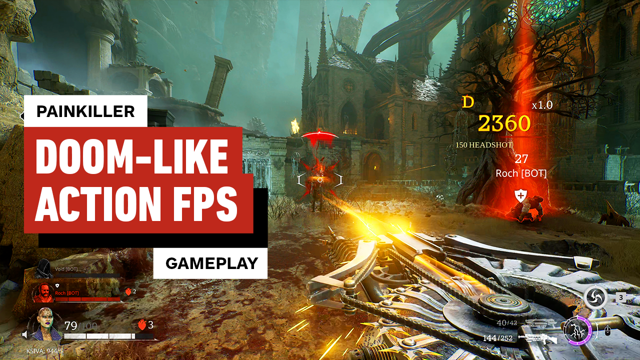 Painkiller Gameplay - 10 Minutes of DOOM-Like Action