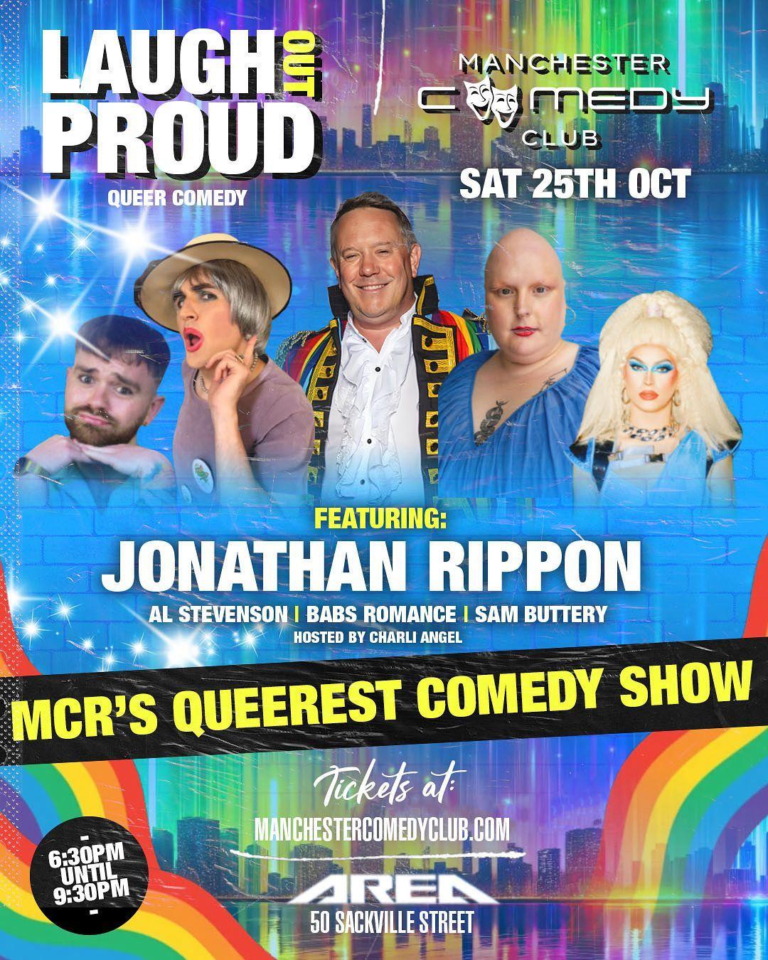 BGT sensation Jonathan Rippon tops the bill at Laugh Out Proud this October