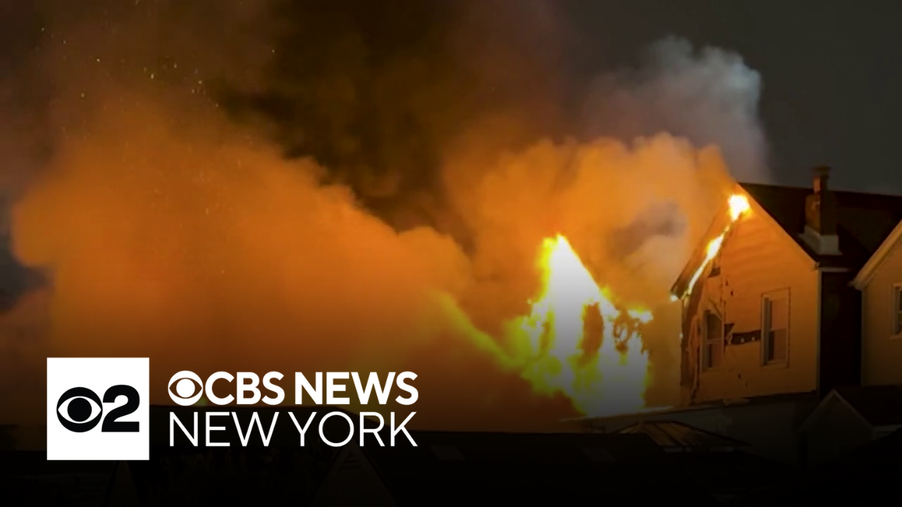 Fire burns through home in South Ozone Park Queens Fire burns through home in South Ozone Park Queens
