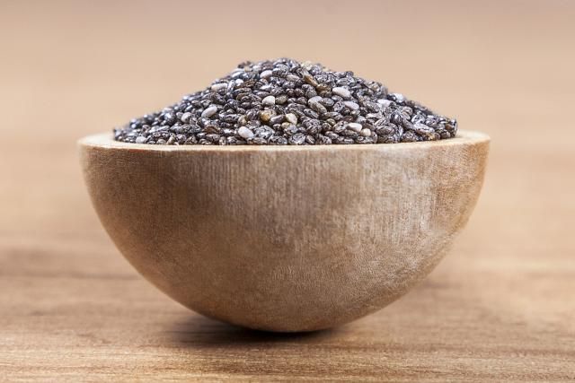 Spoonful of chia seeds