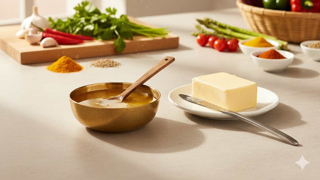 Ghee vs butter: Which is healthier for daily cooking?