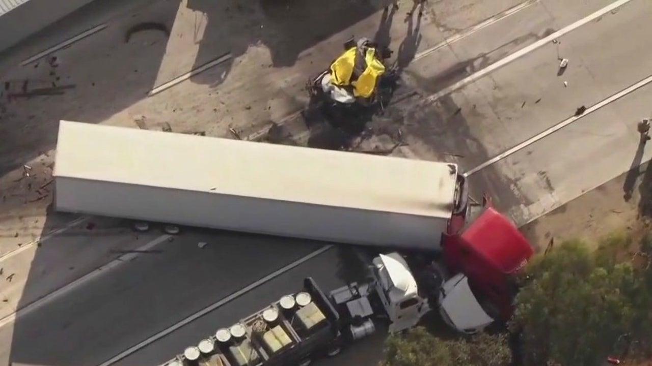 10 Freeway crash kills 3 in Ontario; semi-truck driver arrested for ...