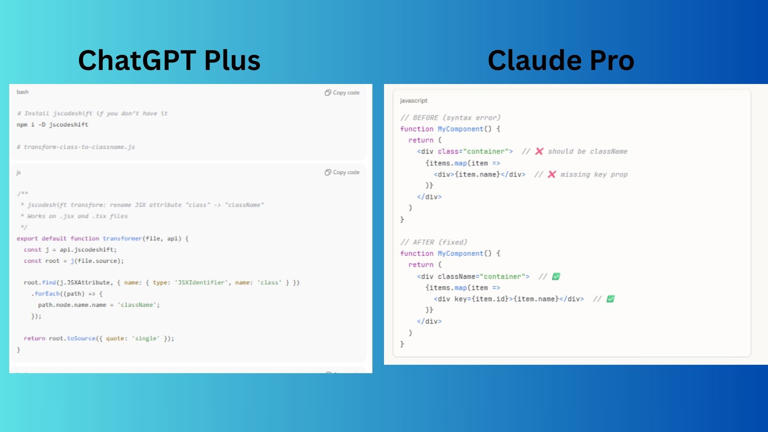Claude Pro vs ChatGPT Plus — I tested both subscriptions to see which ...