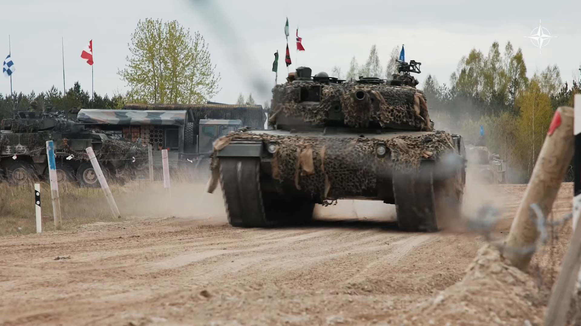 NATO Tanks Show Their Firepower Near Russia