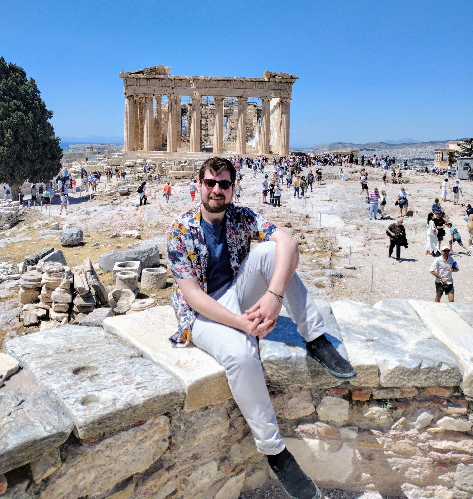 Shot at the front of the Acropolis