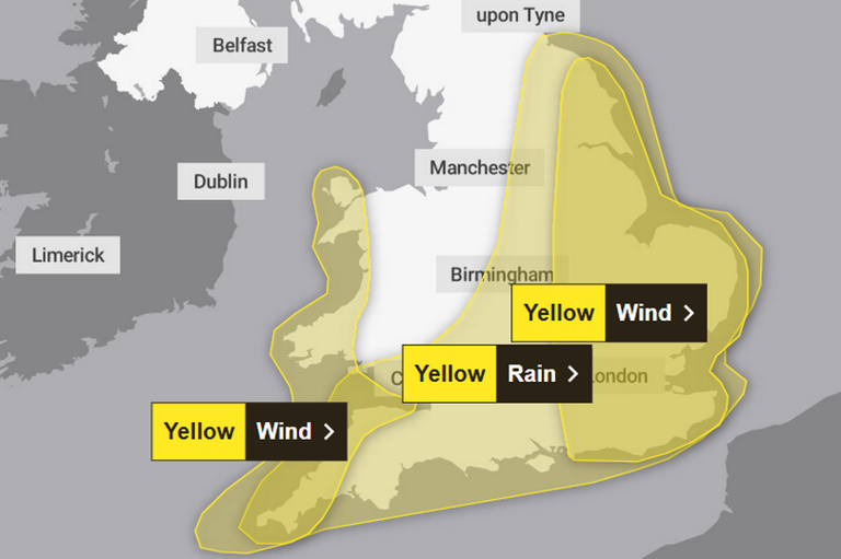 Storm Benjamin to batter UK with wind and rain as Met Office issues ...
