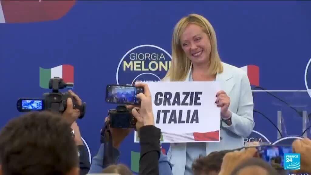 Italian Prime Minister Giorgia Meloni celebrates three years in power