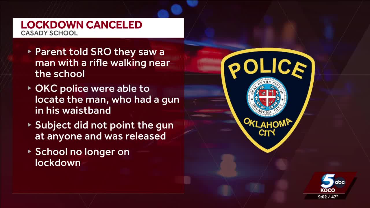 Casady School briefly placed on lockdown after man with gun seen ...