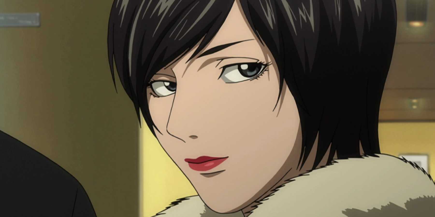 Kiyomi takada confidently looks to the side.