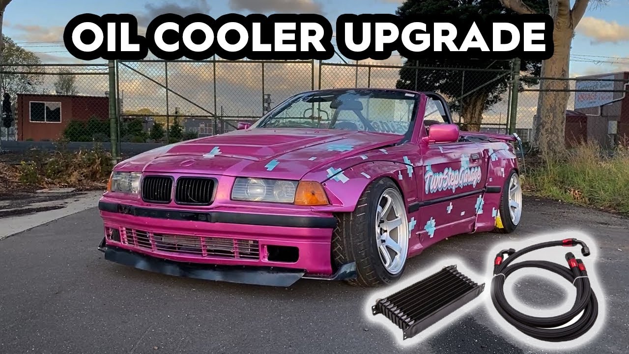 BMW E36 13B oil cooler upgrade and R34 RB25DE intake mod