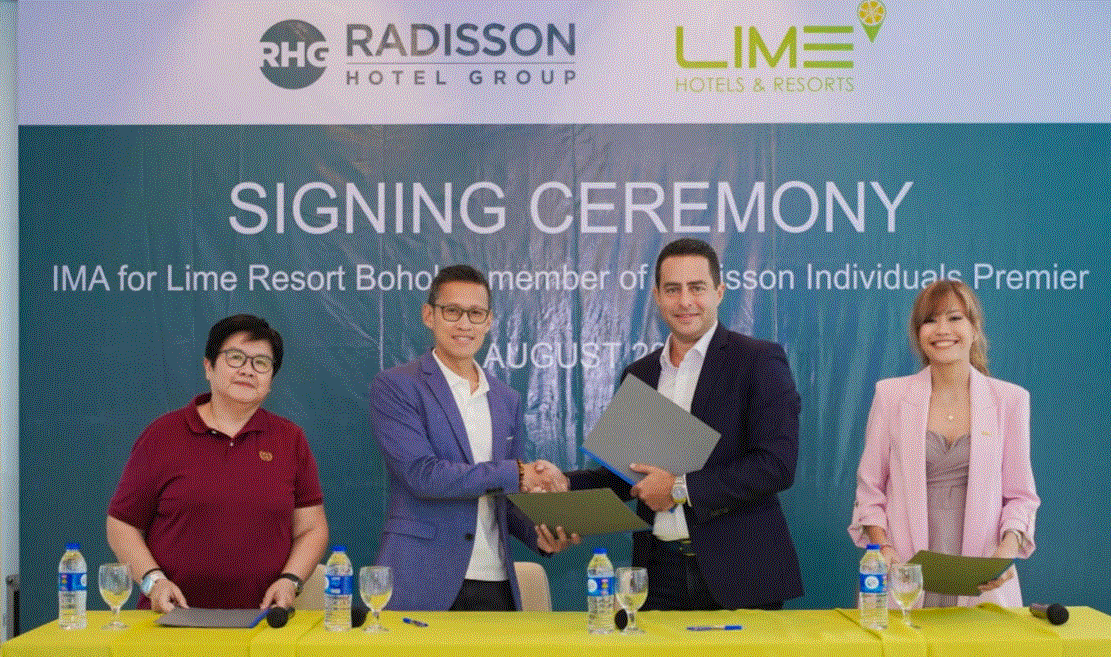 Radisson Hotel Group, LIME Hotels sign management deal for Bohol resort