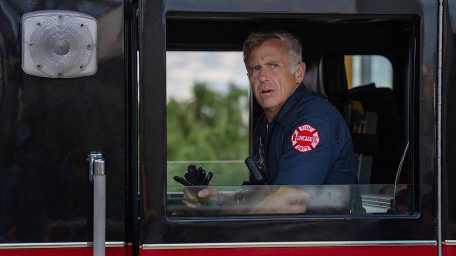 CHICAGO FIRE -- "In The Blood" Episode 1403 -- Pictured: David Eigenberg as Christopher Herrmann -- (Photo by: Peter Gordon/NBC)
