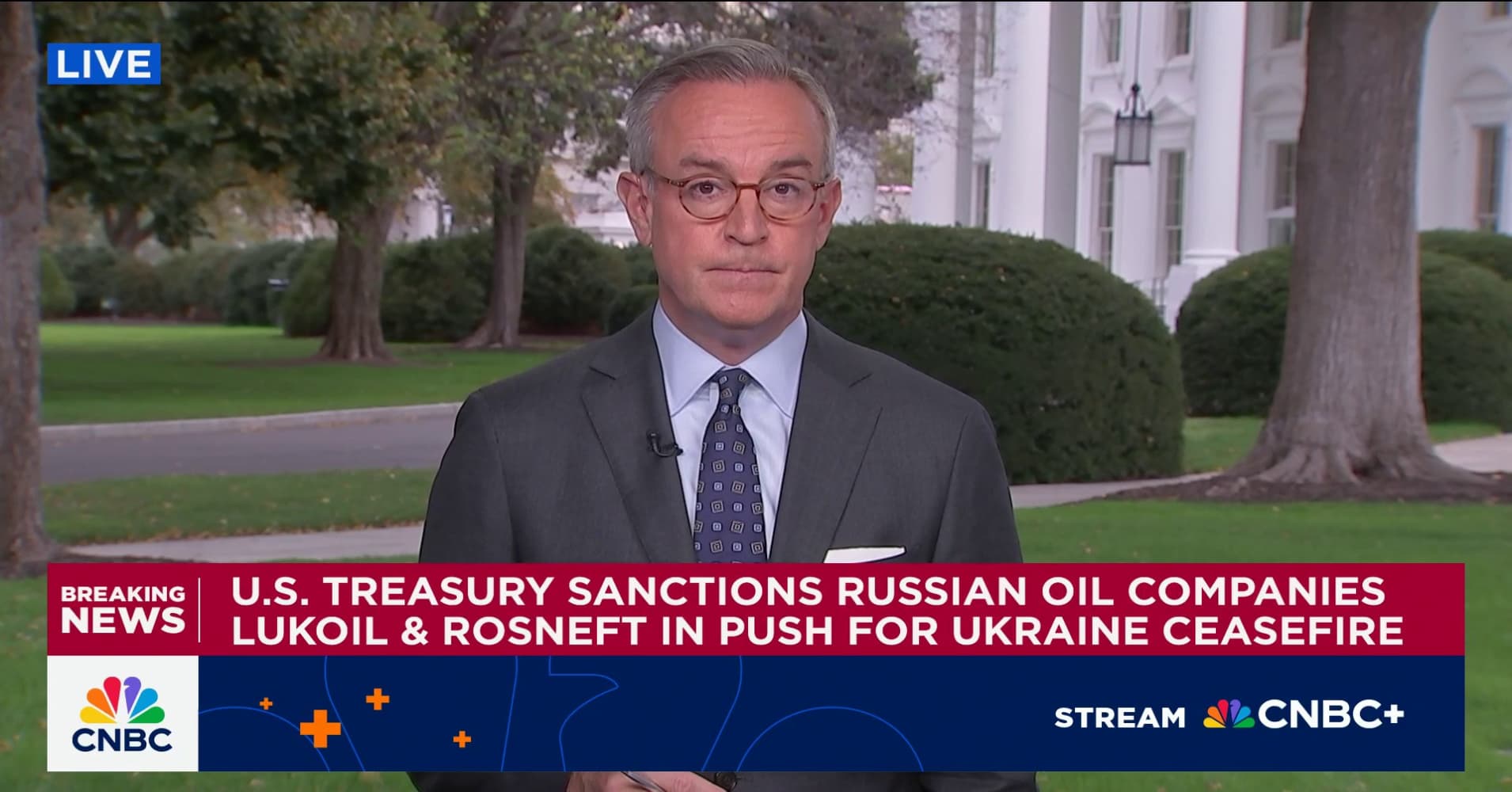 U.S. Treasury sanctions Russian oil companies in push for Ukraine ceasefire