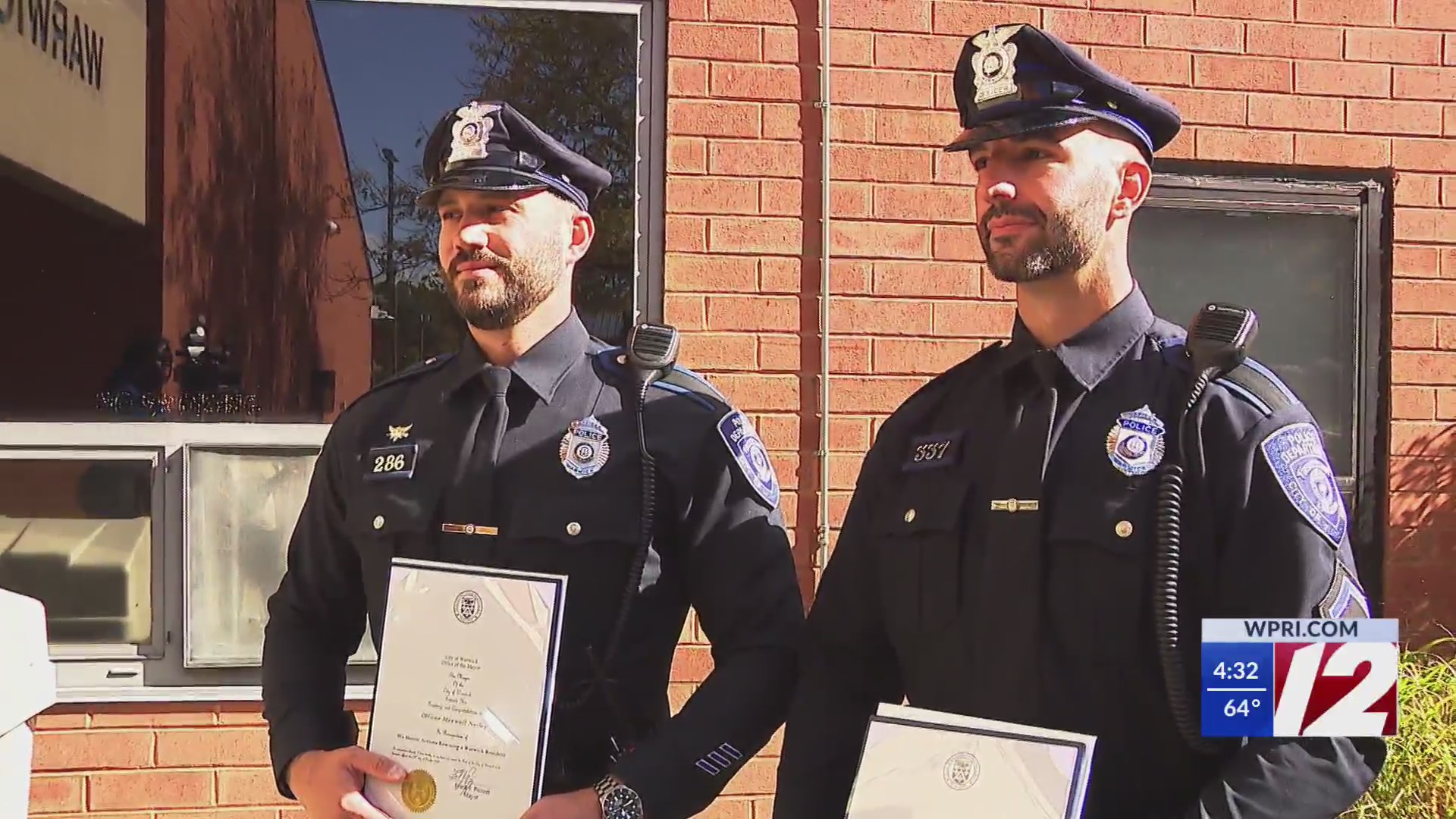'You make us all proud': Warwick officers honored for heroic actions