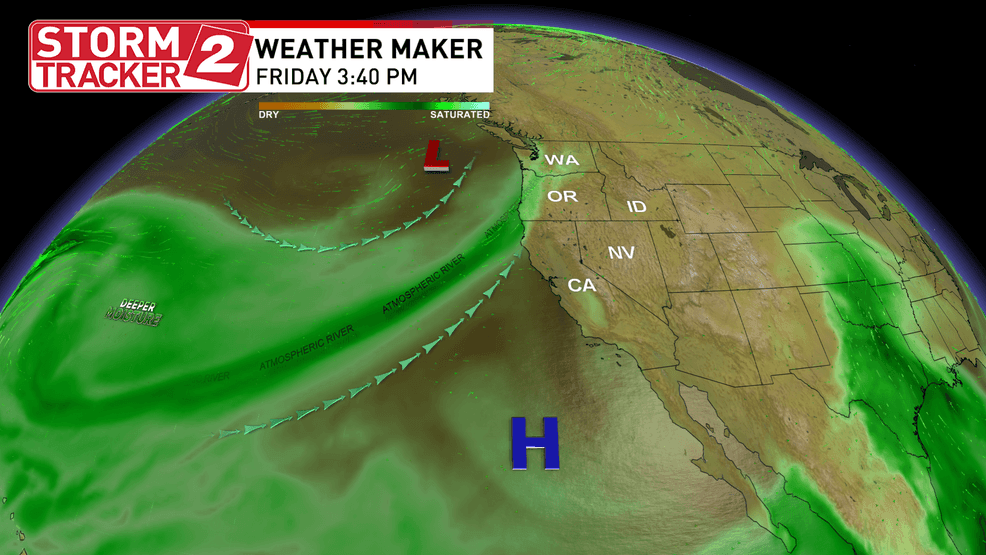 Gusty winds and heavy rain to hit Oregon and Washington as atmospheric ...