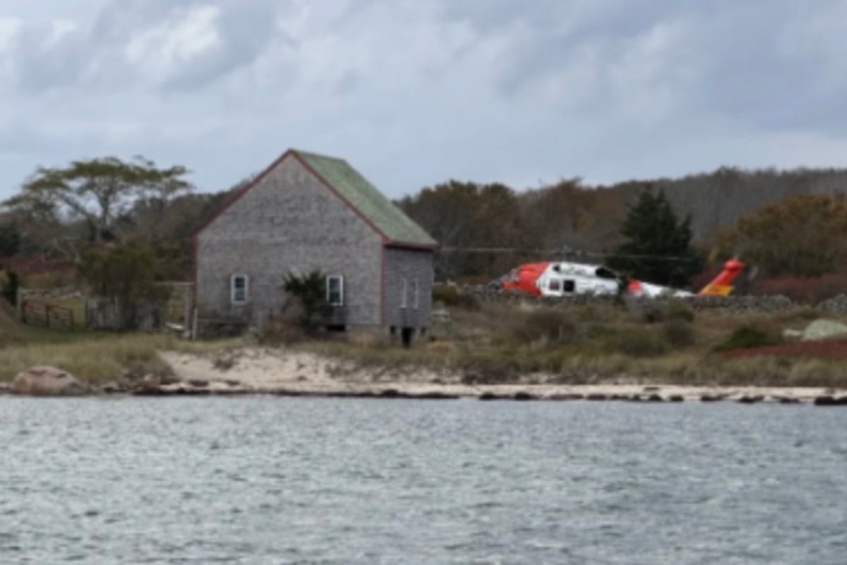 Family rescued after being stranded on remote Massachusetts island for