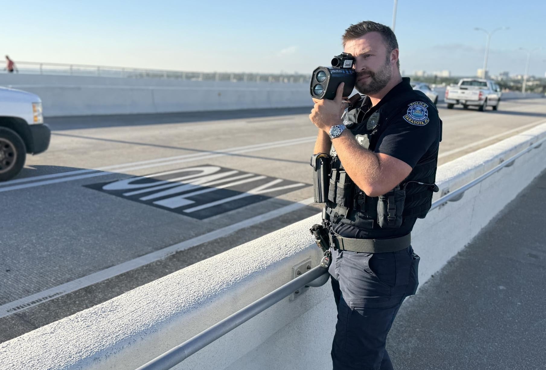 Driver arrested for street racing on John Ringling Causeway