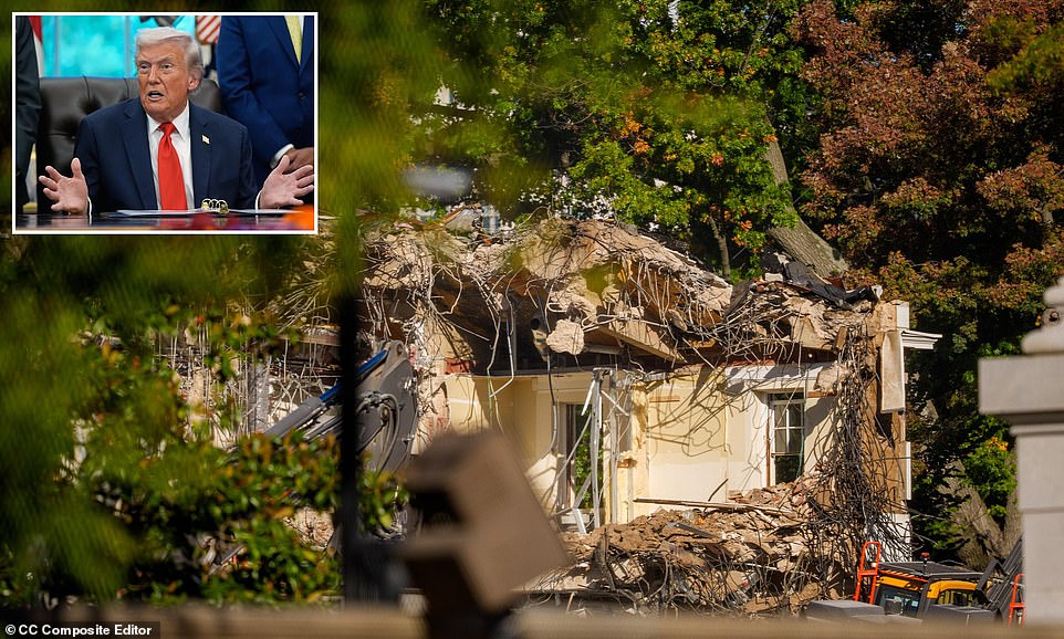 Report: White House admits East Wing will be totally demolished