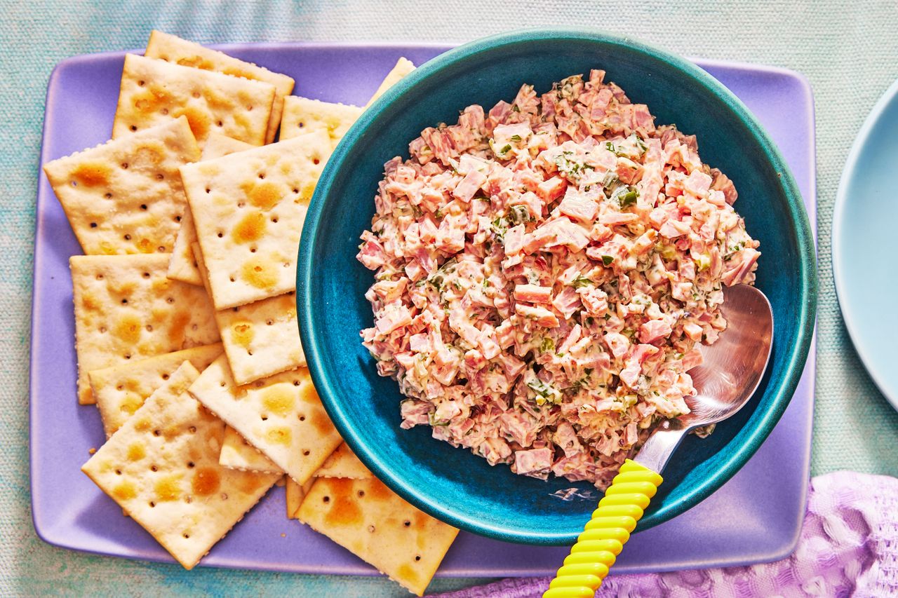 Ham salad with saltine crackers - Southern Living