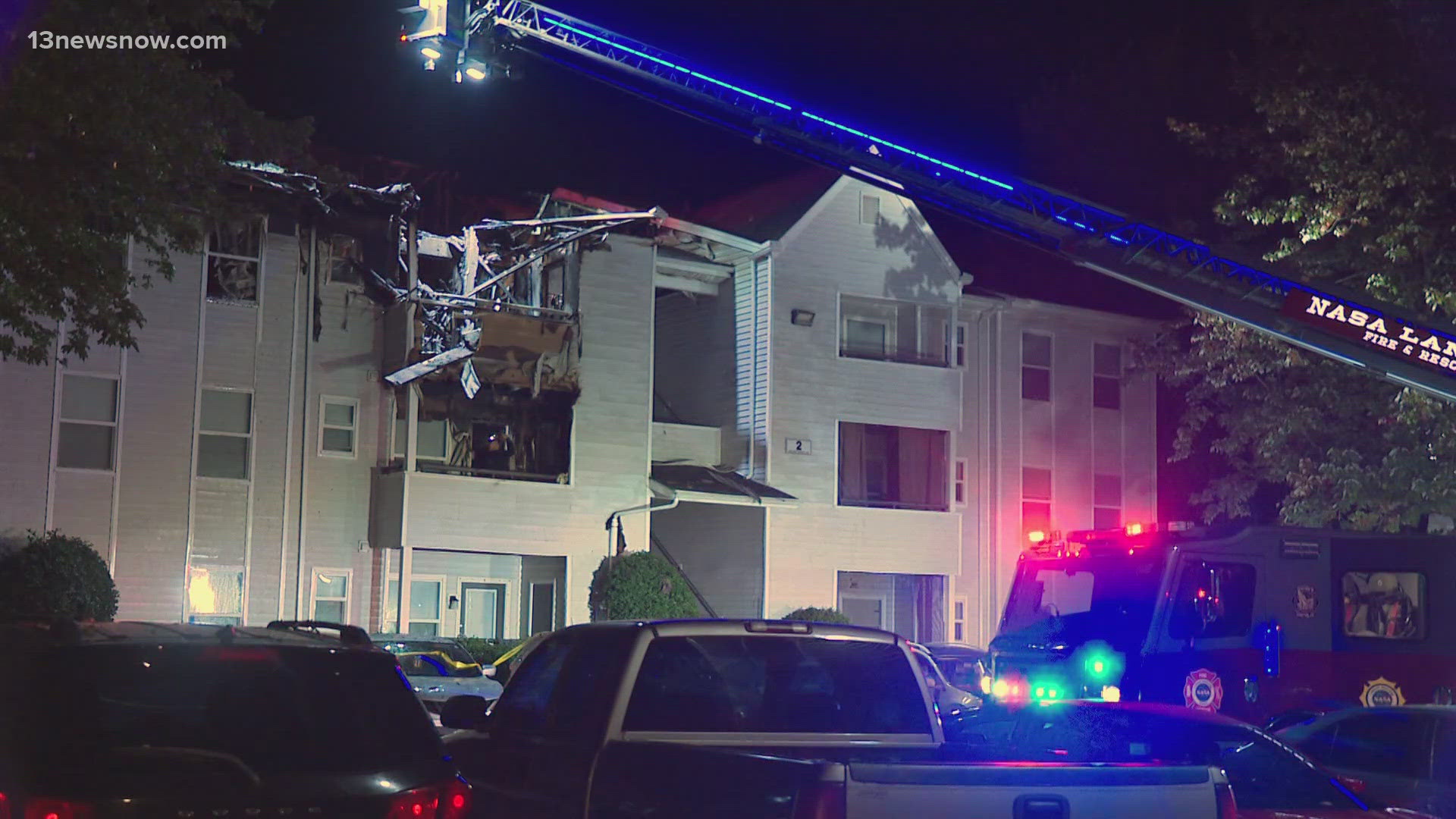 Several families displaced after overnight apartment fire