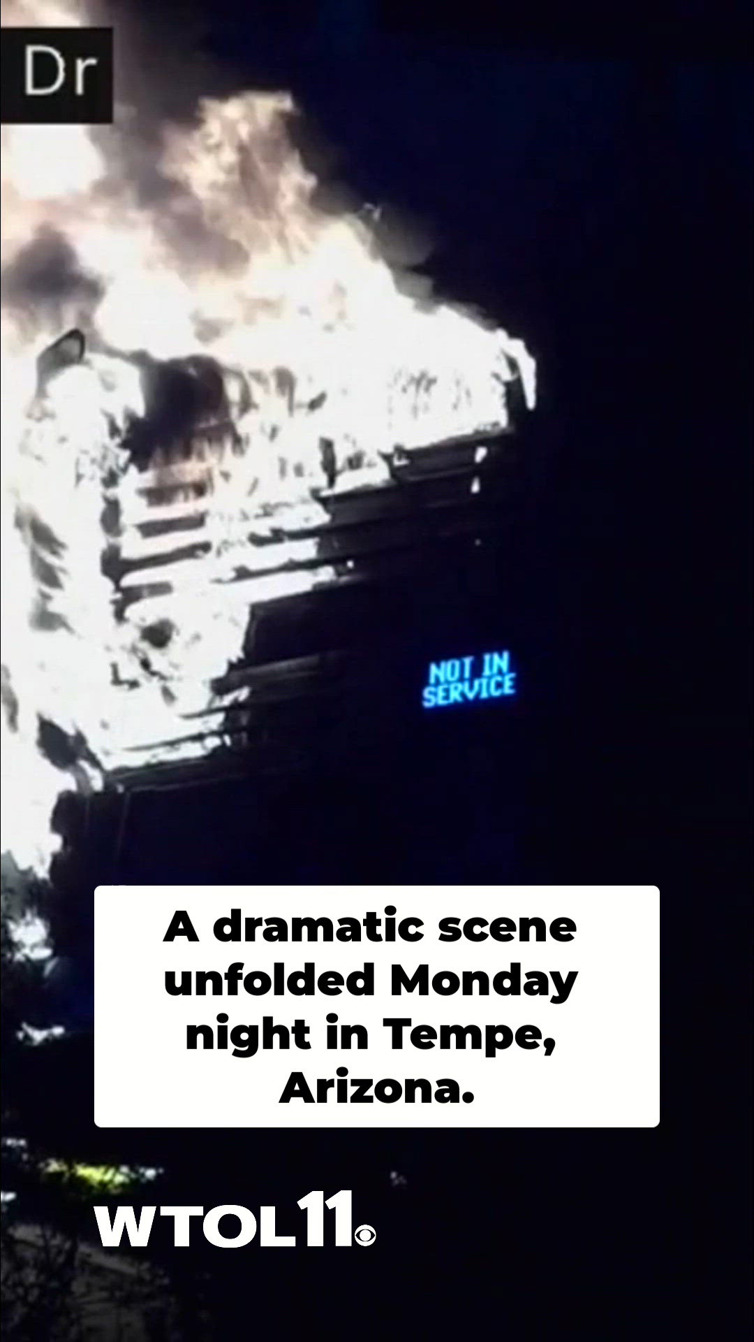 Bus erupts in flames on Arizona freeway off-ramp; crews battle blaze ...