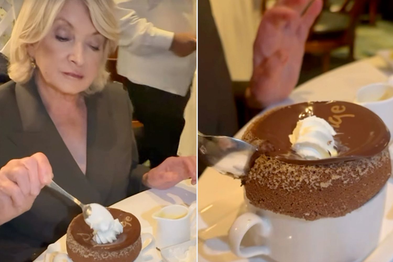 Martha Stewart Gives an Expert Tutorial on How to Eat a Chocolate Soufflé