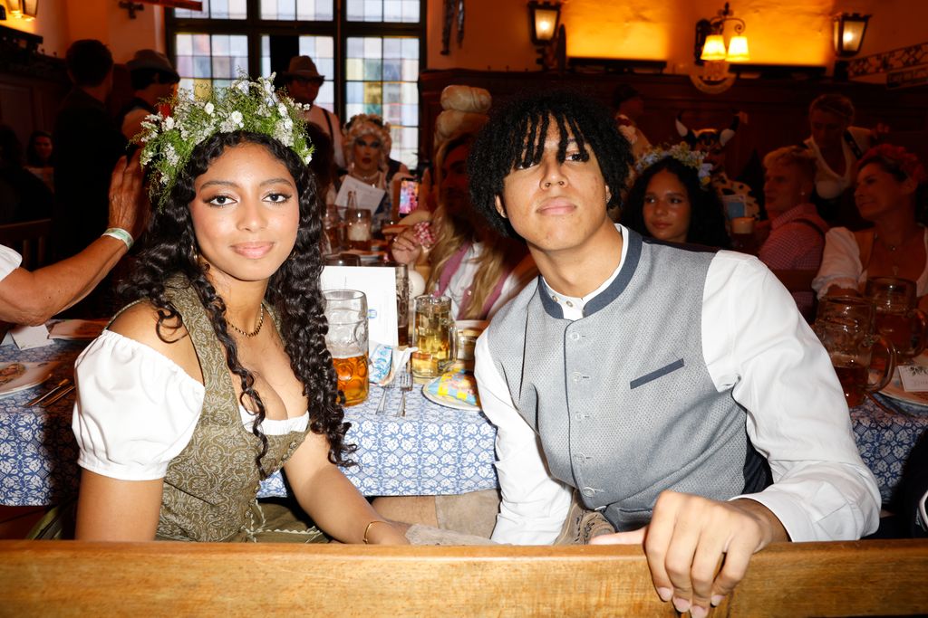 Lou and her older brother Johan last month