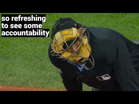 This is a level of humility you never see from MLB umpires<br><br>